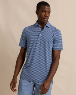 Cheap Southern Tide Brrr°-Eeze Beattie Stripe Performance Polo