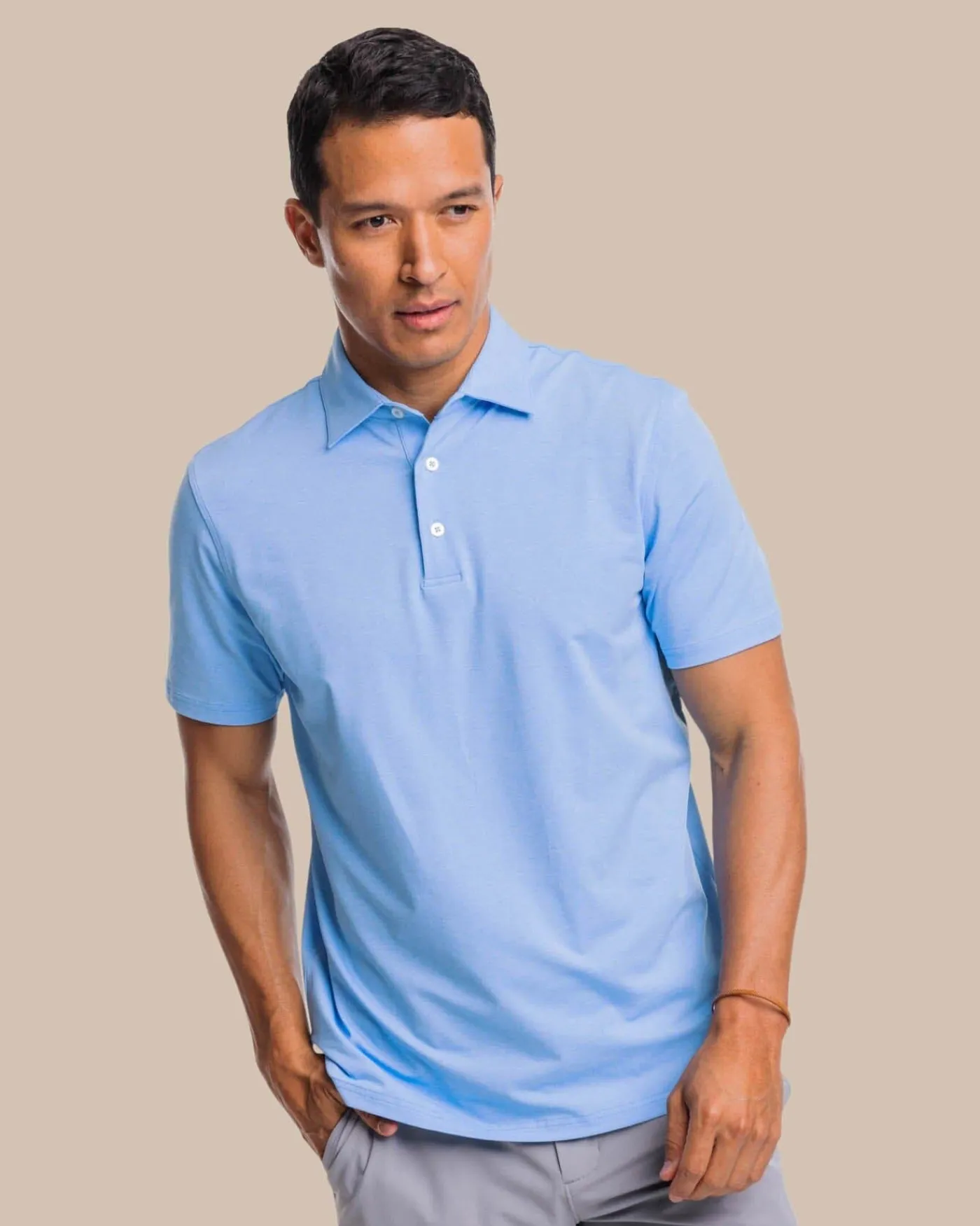 Clearance Southern Tide Brrr°®-Eeze Heather Performance Polo Shirt