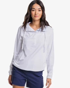 Shop Southern Tide Calie Pop Placket Popover