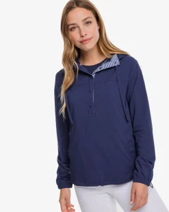 Shop Southern Tide Calie Pop Placket Popover
