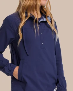 Outlet Southern Tide Calie Pop Placket Popover