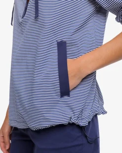 Outlet Southern Tide Calie Skip Stripe Popover Classic White