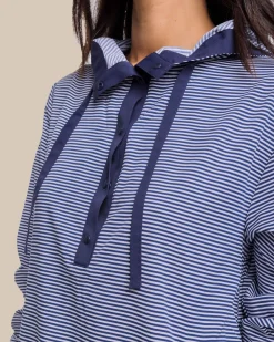Discount Southern Tide Calie Skip Stripe Popover Classic White
