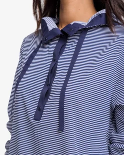 Discount Southern Tide Calie Skip Stripe Popover Classic White
