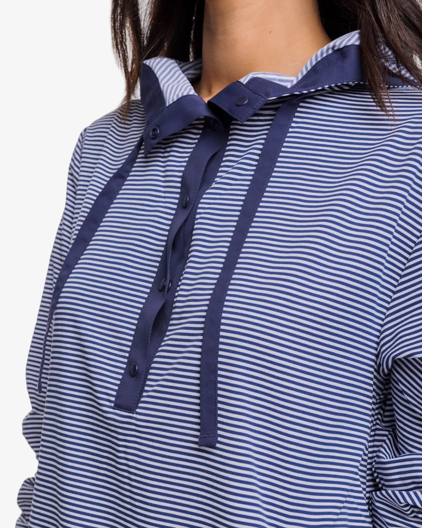 Discount Southern Tide Calie Skip Stripe Popover Classic White
