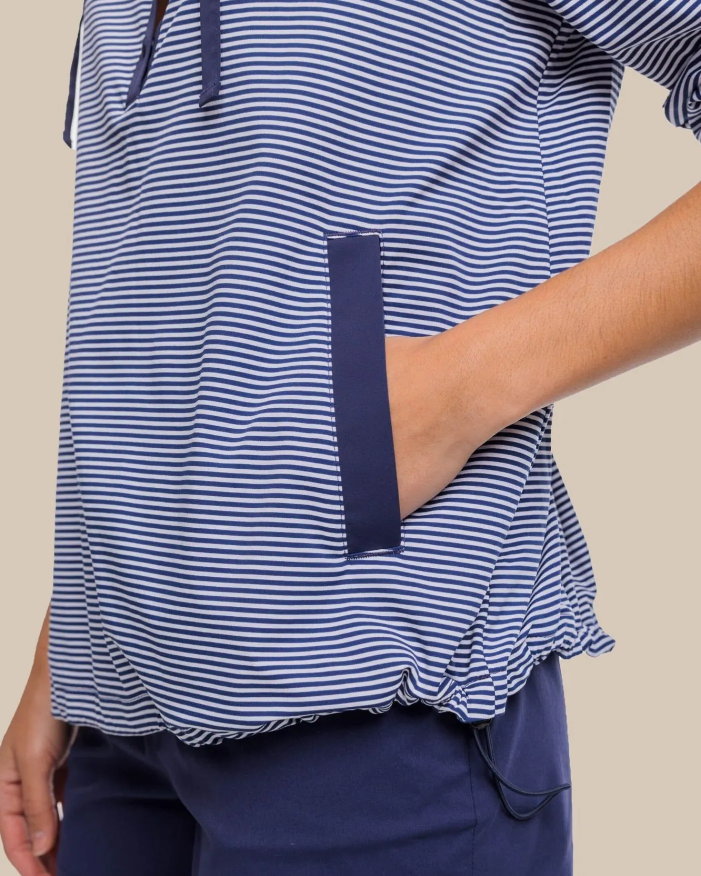 Discount Southern Tide Calie Skip Stripe Popover Classic White