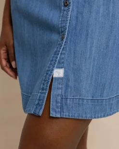 Store Southern Tide Cam Denim Dress Medium Wash Indigo