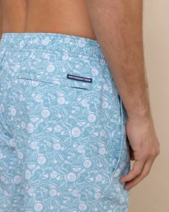 Fashion Southern Tide Caps Off Swim Trunk Marine Blue