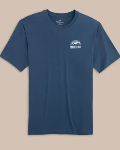 Sale Southern Tide Catch Me On The Coast Short Sleeve T-Shirt Aged Denim