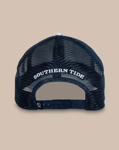 Discount Southern Tide Change Your Altitude Print Performance Trucker Seagull Grey