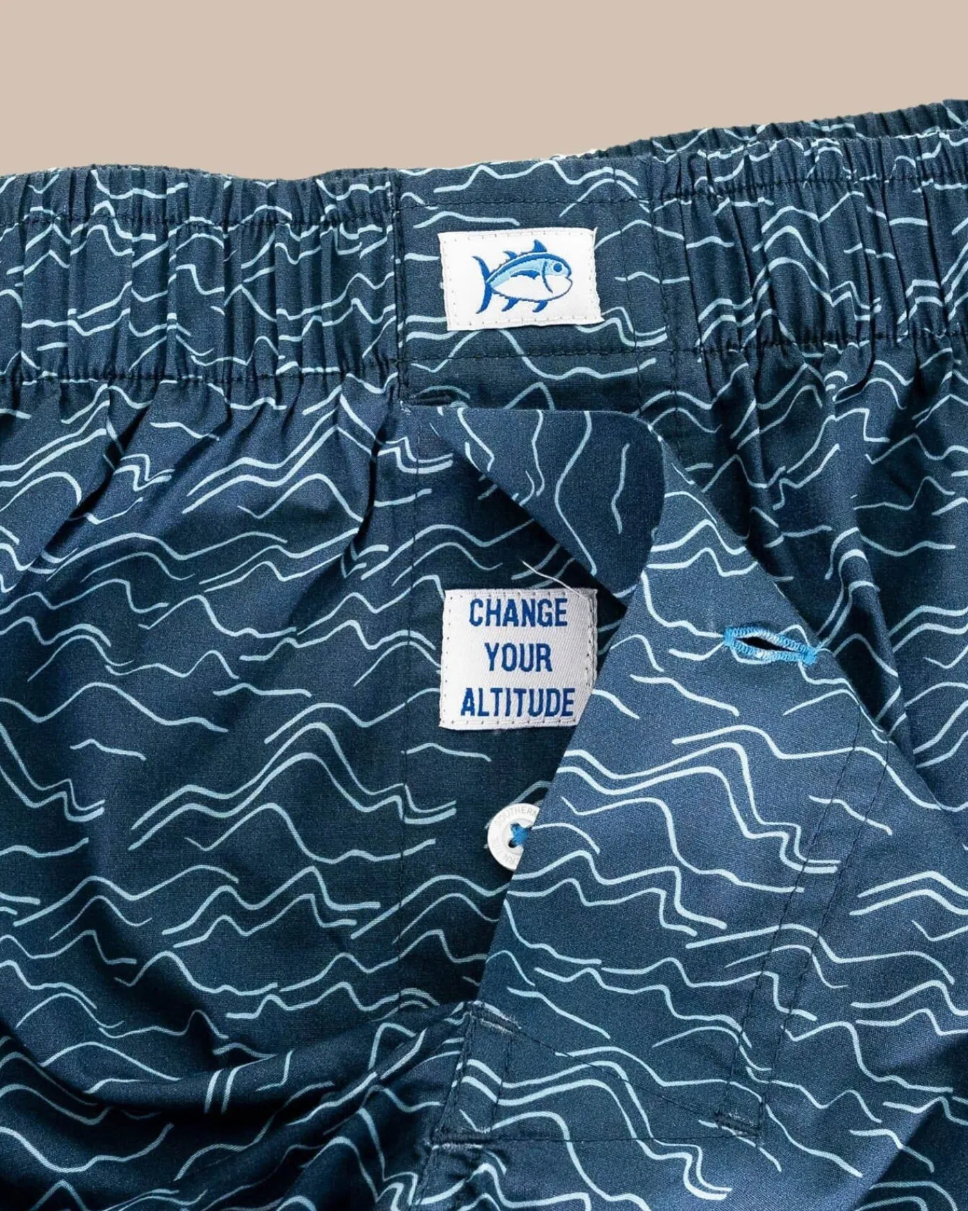 Online Southern Tide Change Your Altitude Printed Boxer Blue Haze