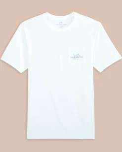 Clearance Southern Tide Channel Marker Short Sleeve T-Shirt Classic White