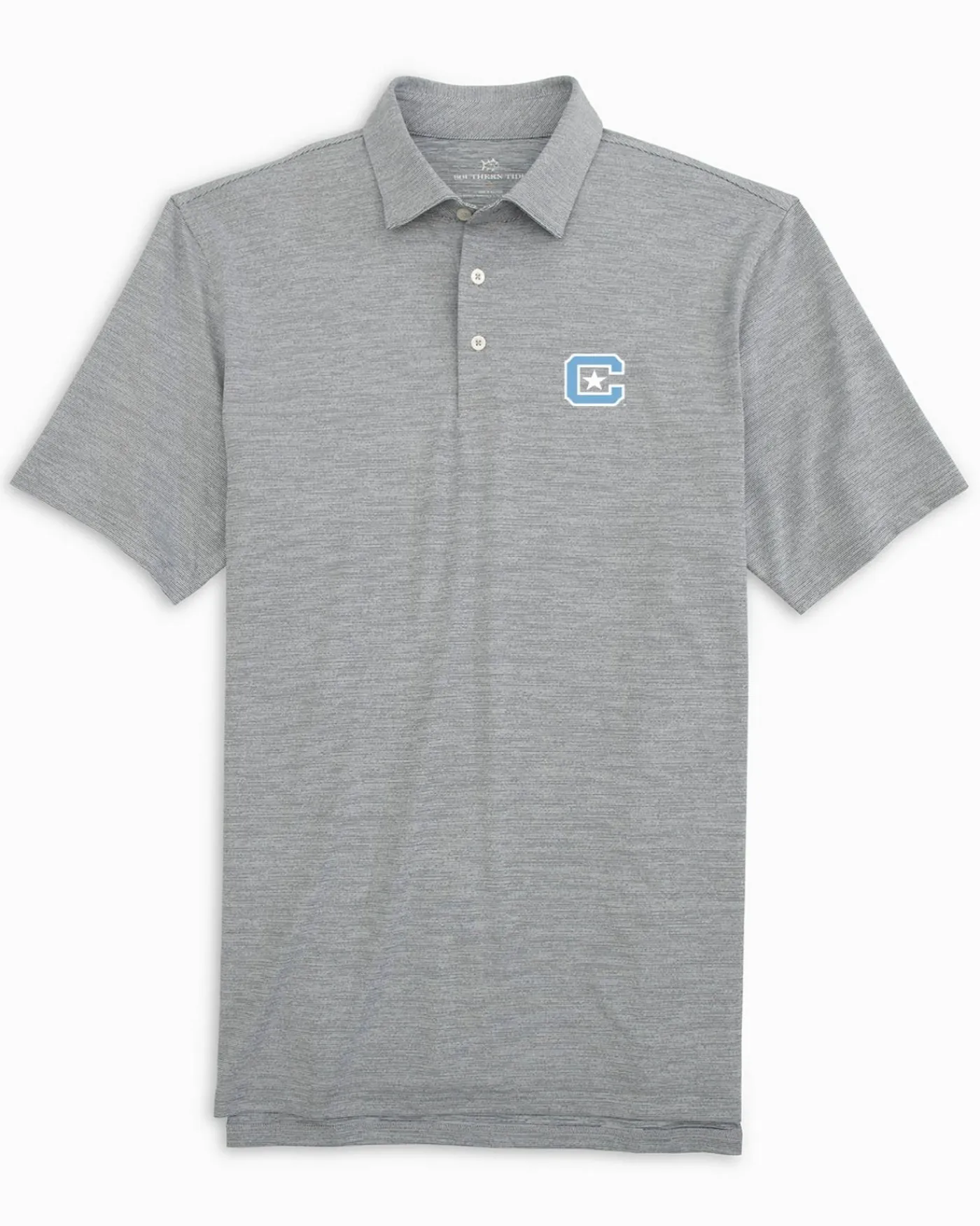 Outlet Southern Tide Citadel Bulldogs Driver Spacedye Polo Shirt