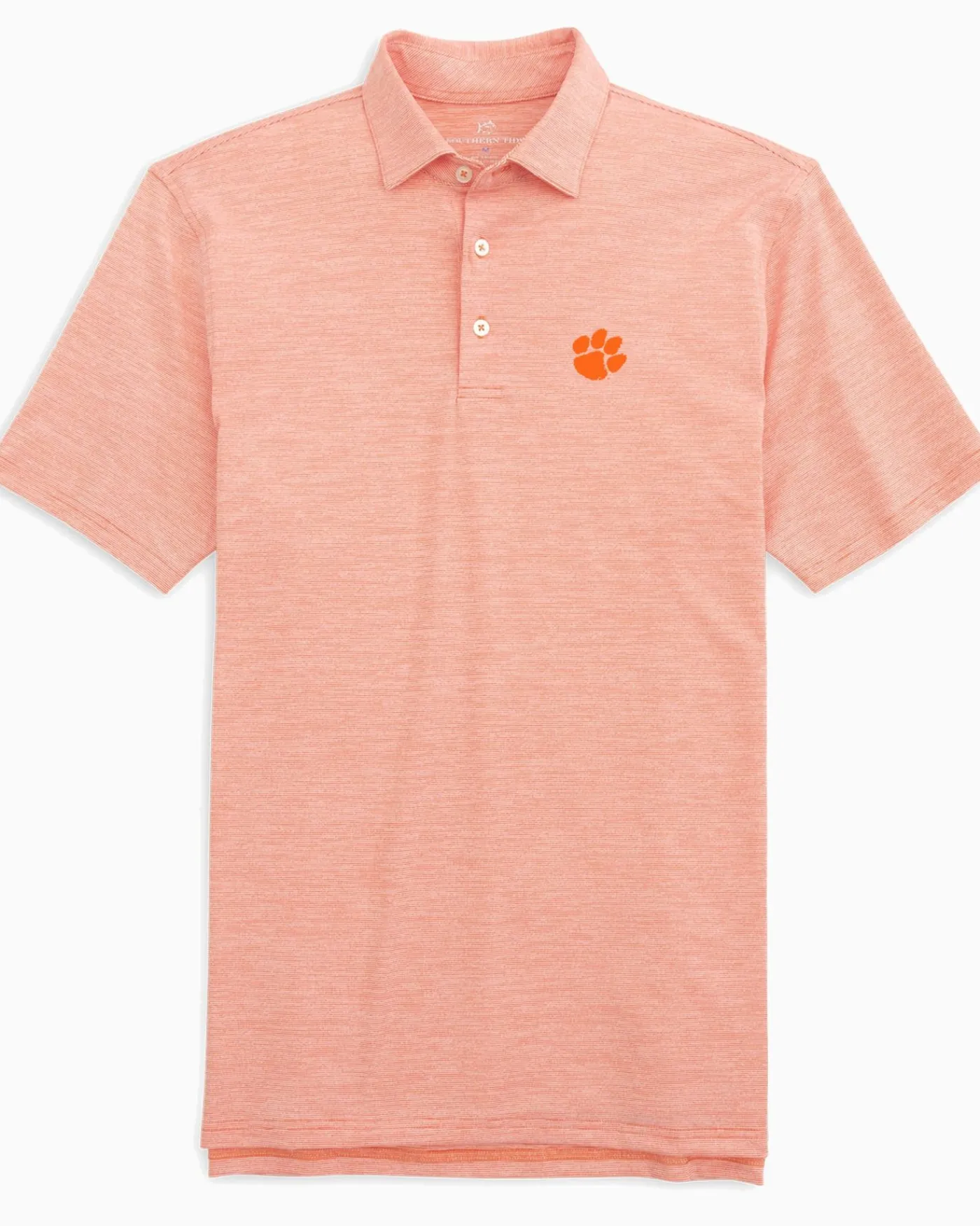 Cheap Southern Tide Clemson Tigers Driver Spacedye Polo Shirt