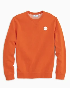 Outlet Southern Tide Clemson Upper Deck Pullover Sweatshirt