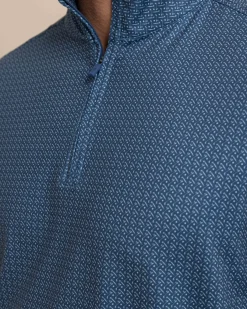 Cheap Southern Tide Clubbin' It Print Cruiser Quarter Zip