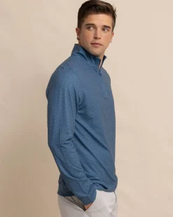 Cheap Southern Tide Clubbin' It Print Cruiser Quarter Zip