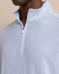 Cheap Southern Tide Clubbin' It Print Cruiser Quarter Zip