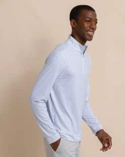 Cheap Southern Tide Clubbin' It Print Cruiser Quarter Zip