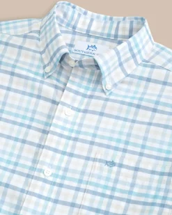 Cheap Southern Tide Coastal Passage Pelham Gingham Long Sleeve Sport Shirt
