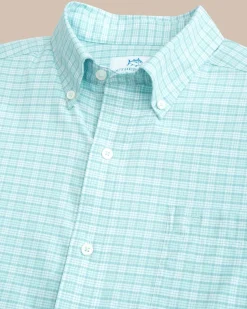 Best Sale Southern Tide Coastal Passage Trailside Plaid Long Sleeve Sport Shirt