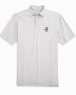 New Southern Tide College Of Charleston Driver Spacedye Polo Shirt