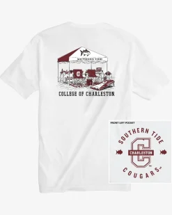 Flash Sale Southern Tide College Of Charleston Tailgate Time T-Shirt Classic White