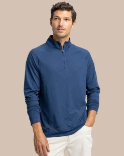 Shop Southern Tide Cruiser Heather Quarter Zip Pullover
