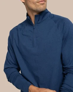 Shop Southern Tide Cruiser Heather Quarter Zip Pullover