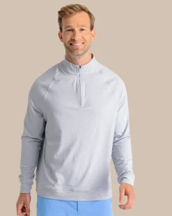 Shop Southern Tide Cruiser Heather Quarter Zip Pullover