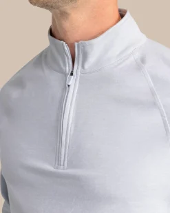 Shop Southern Tide Cruiser Heather Quarter Zip Pullover