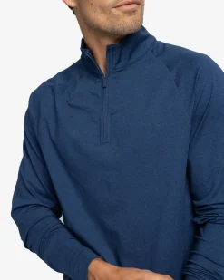 Shop Southern Tide Cruiser Heather Quarter Zip Pullover