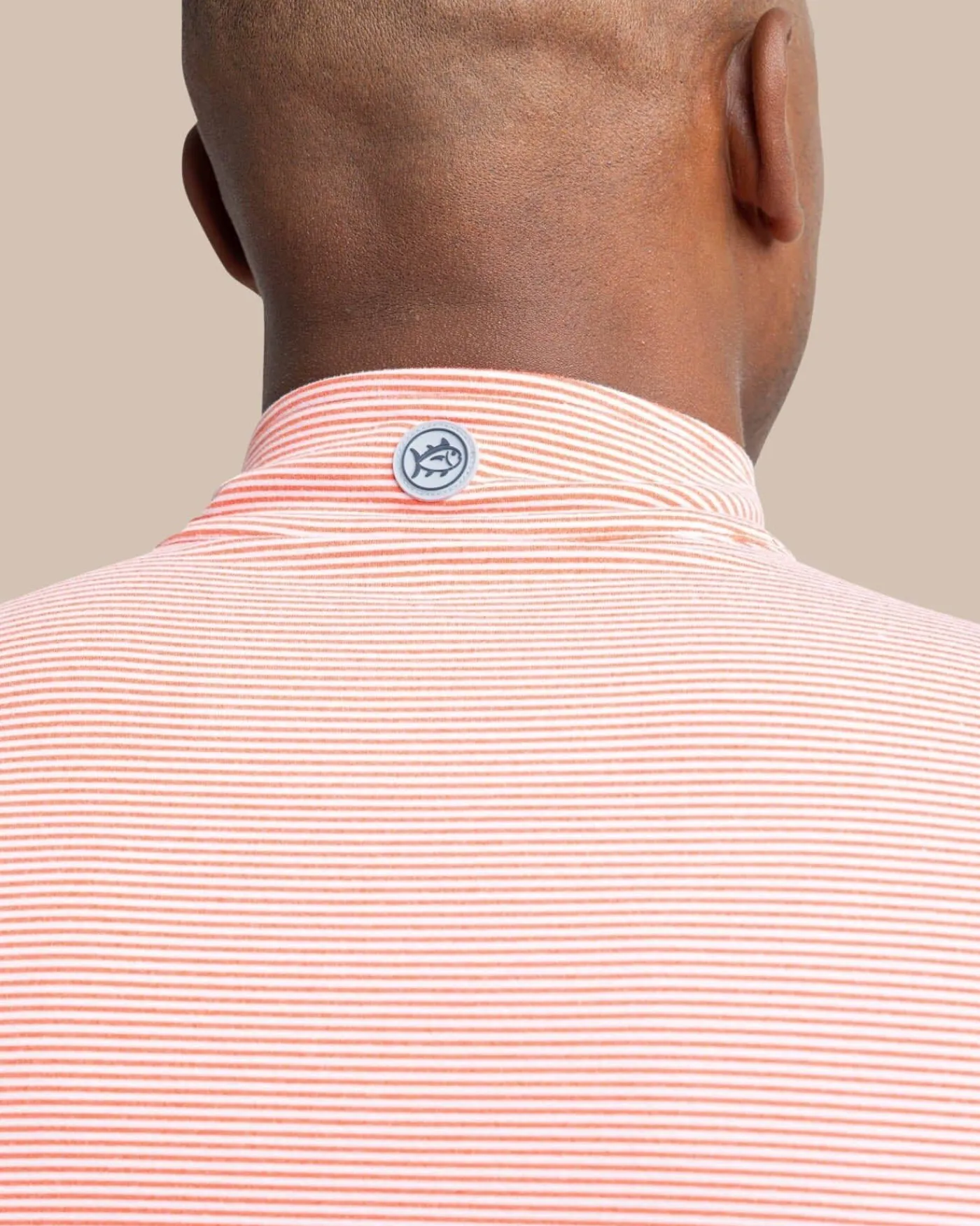 New Southern Tide Cruiser Micro-Stripe Heather Quarter Zip