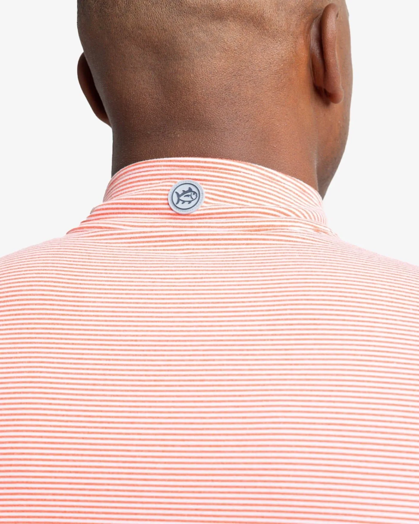 New Southern Tide Cruiser Micro-Stripe Heather Quarter Zip