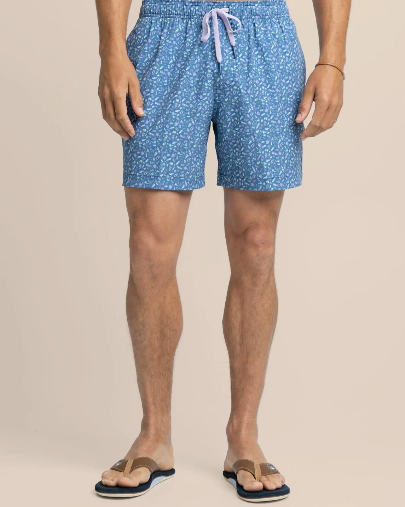 Fashion Southern Tide Dazed And Transfused Swim Trunk Coronet Blue