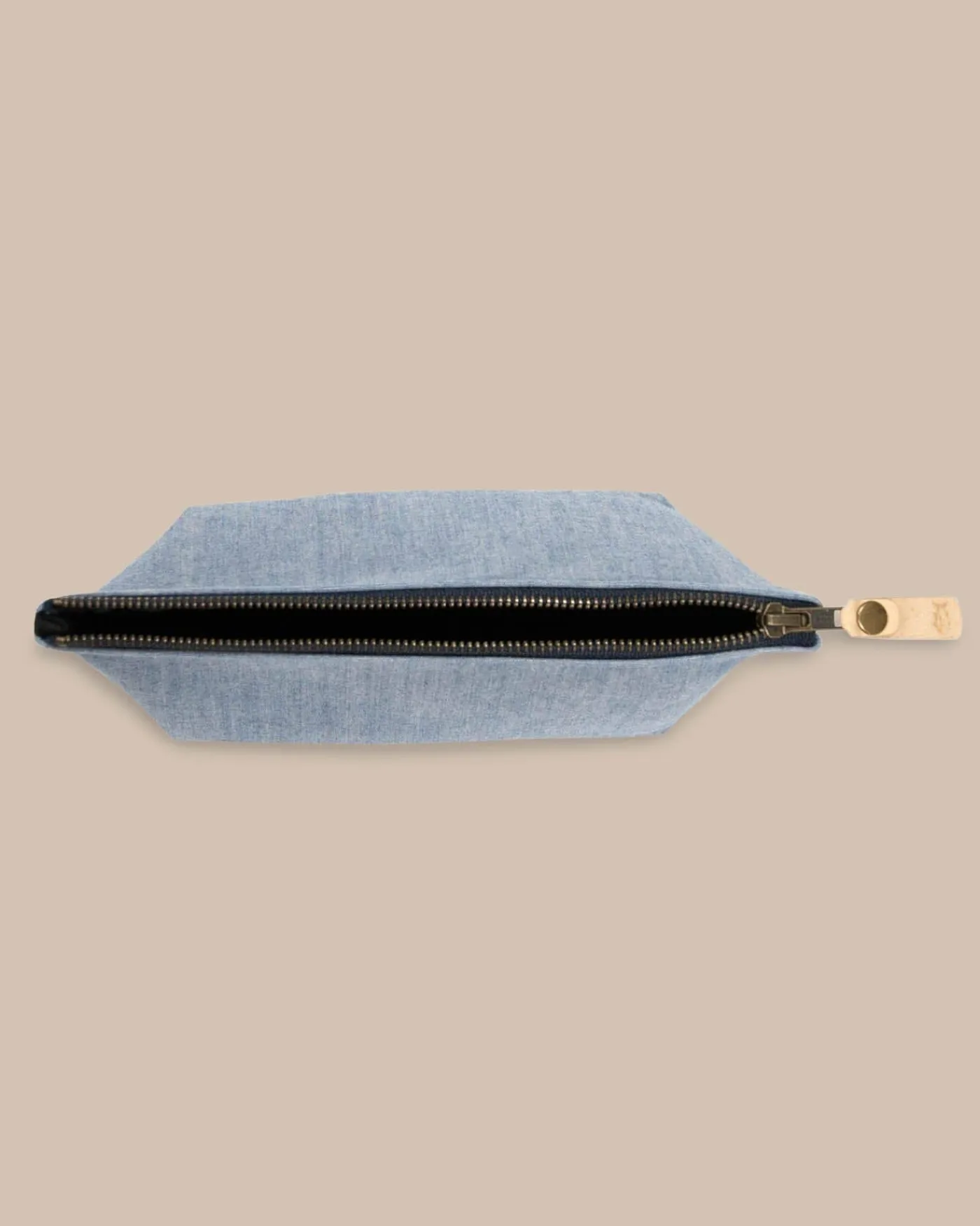 Fashion Southern Tide Denim Travel Pouch Navy