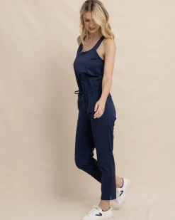Outlet Southern Tide Devyn Jumpsuit Dress Blue