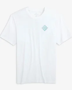 Shop Southern Tide Diamond Sailing Short Sleeve T-Shirt Classic White