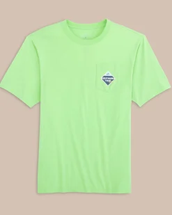 Fashion Southern Tide Diamond St Trademark Short Sleeve T-Shirt Pistachio Green