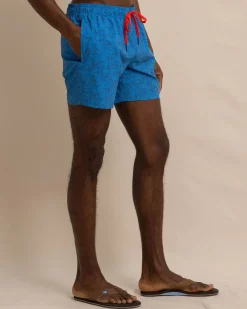 Store Southern Tide Dive In Swim Trunk Mediterranean Blue