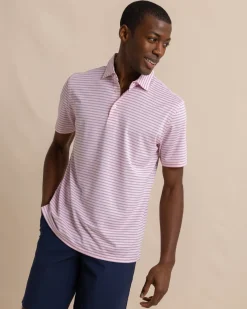 Best Sale Southern Tide Driver Carova Stripe Polo Shirt