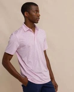 Best Sale Southern Tide Driver Carova Stripe Polo Shirt