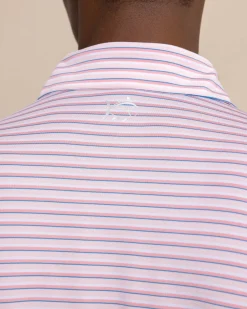 Best Sale Southern Tide Driver Carova Stripe Polo Shirt