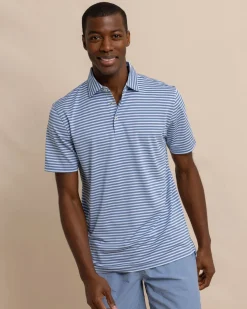 Best Sale Southern Tide Driver Carova Stripe Polo Shirt
