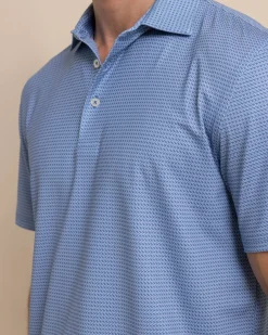 Hot Southern Tide Driver Getting Ziggy With It Printed Polo