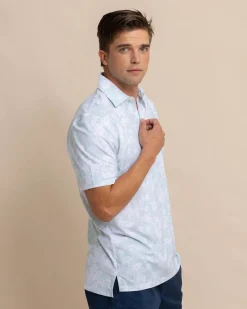 New Southern Tide Driver Island Blooms Printed Polo
