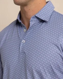 Outlet Southern Tide Driver Vacation Views Printed Polo