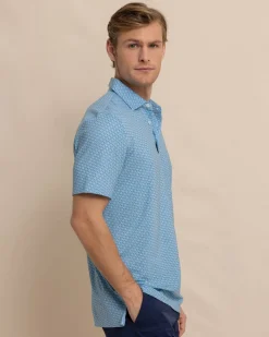 Outlet Southern Tide Driver Vacation Views Printed Polo