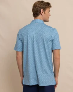 Outlet Southern Tide Driver Vacation Views Printed Polo
