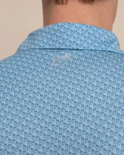 Outlet Southern Tide Driver Vacation Views Printed Polo